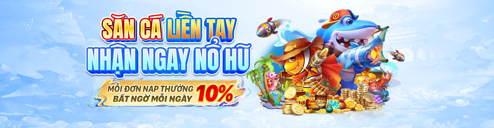 Hình ảnh chủ đạo trò chơi bắn cá tại mebet với đại dương sống động